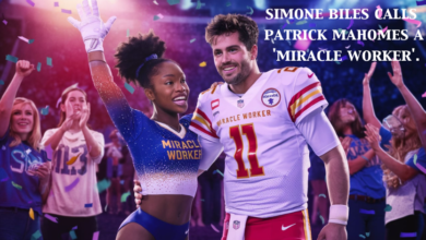 Simone Biles Calls Patrick Mahomes a 'Miracle Worker'.